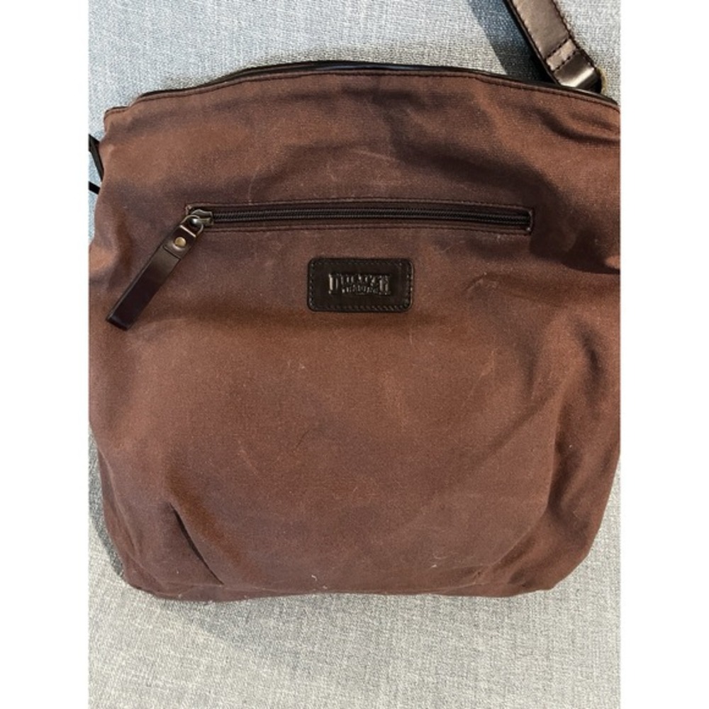 Duluth Trading Co Brown CANVAS Messenger Unisex BAG Shoulder & Crossbody‎ Purse